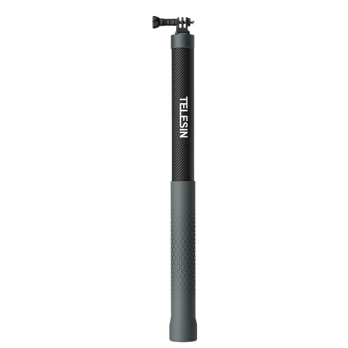 Supplier-owned official-store photograph of the 3m carbon fibre selfie stick, showing TELESIN brand text only.